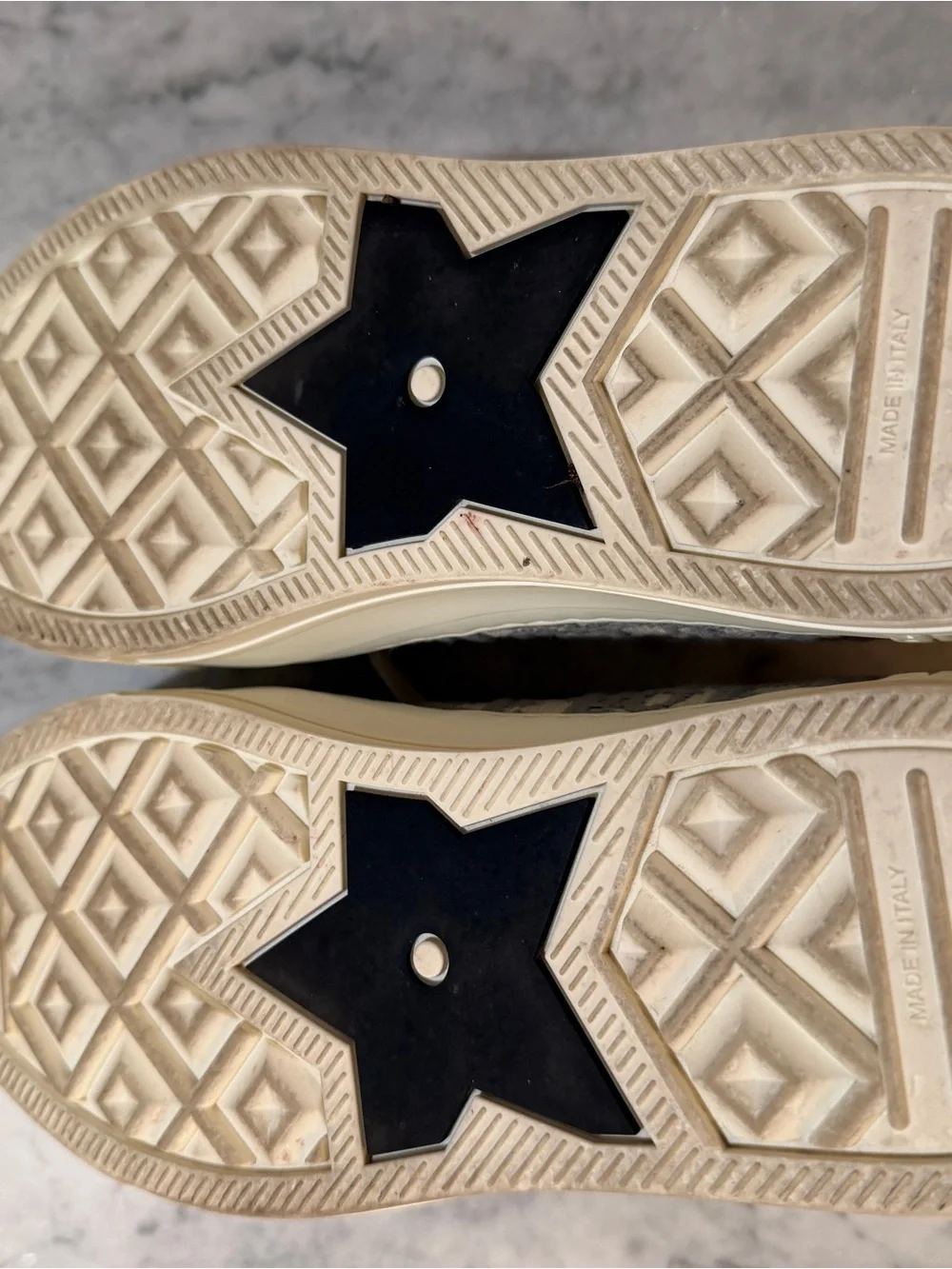 Dior “Walk ‘N’Dior” Beige and Gray Monogram Canvas Sneakers